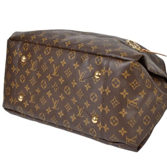 Louis Vuitton Artsy MM Monogram Shoulder Bag Gold Color Metal Fittings - Picture 5 of 8
